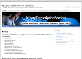 Mooretranscriptionservices.com