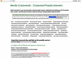 Mordo-crosswords-solution.blogspot.com