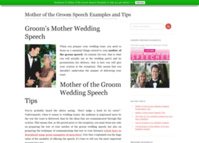 Motherofthegroom-speeches.com
