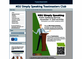 Msusimplyspeaking.toastmastersclubs.org