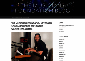 Musiciansfoundation.wordpress.com