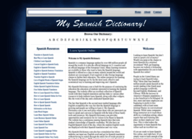 My-spanish-dictionary.com