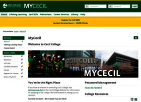 My.cecil.edu