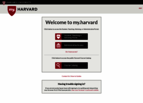 my.harvard.edu