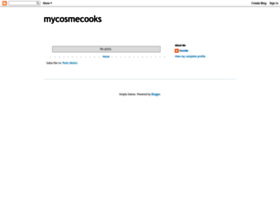 Mycosmecooks.blogspot.com