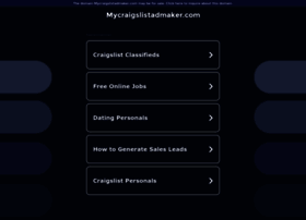 mycraigslistadmaker.com