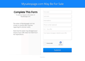 mysalespage.com
