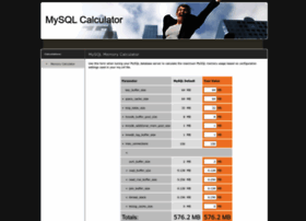 Mysqlcalculator.com
