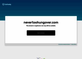 Nevertoohungover.com