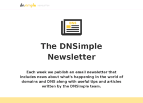 Newsletter.dnsimple.com