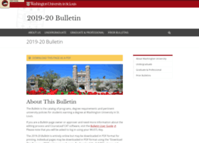 Nextbulletin.wustl.edu