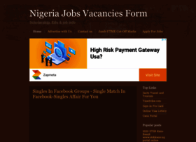 Nigeriajobvacanyform.blogspot.com
