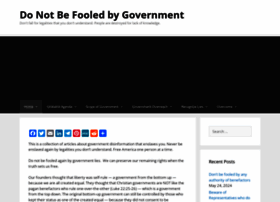 Notfooledbygovernment.com