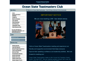 Oceanstate.toastmastersclubs.org