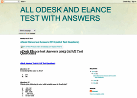 Odesk-elance-test.blogspot.com