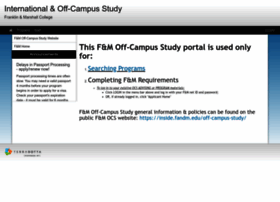Offcampus.fandm.edu