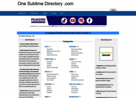 One-sublime-directory.com