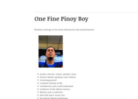 Onefinepinoyboy.wordpress.com