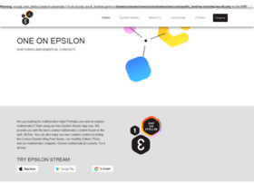 Oneonepsilon.com