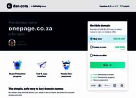 onepage.co.za