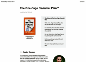 Onepagefinancialplan.com
