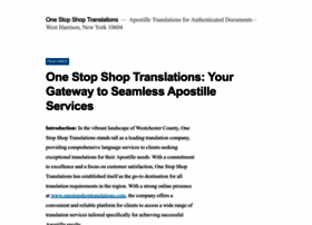 onestopshoptranslations.com