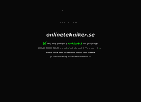 Onlinetekniker.se