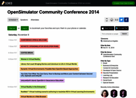Opensimulatorcommunityconfe2014.sched.org
