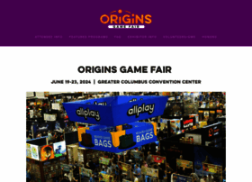originsgamefair.com