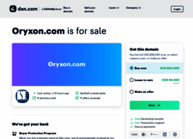 oryxon.com