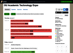 Ouacademictechnologyexpo2015.sched.org