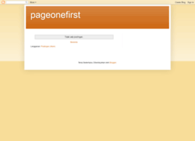 pageonefirst.blogspot.com