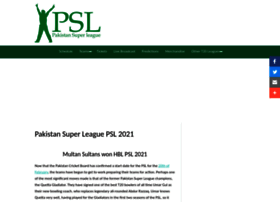 pakistansuperleague.com.pk