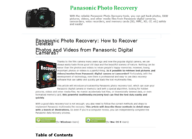Panasonic-photo-recovery.com