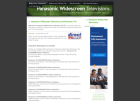 Panasonictvs.widescreentelevisions.co.uk