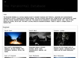 paranormaldatabase.com