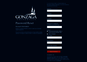 Passwordreset.gonzaga.edu