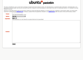 Paste.ubuntu.com
