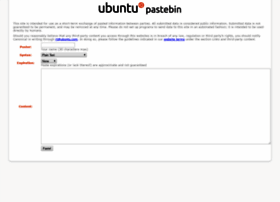 pastebin.ubuntu.com