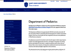 pediatrics.slu.edu
