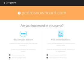 pedrosnowboard.com