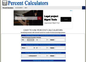 Percentcalculators.com