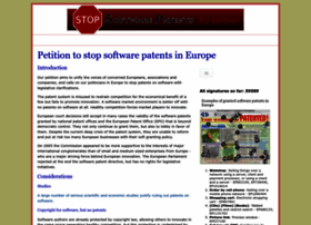 petition.stopsoftwarepatents.eu