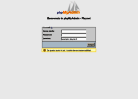 phpmyadmin.playnet.it