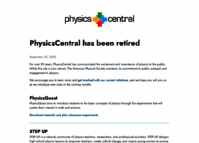 Physicscentral.org