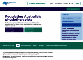 physiotherapyboard.gov.au