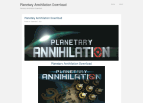 Planetaryannihilationdownload.wordpress.com