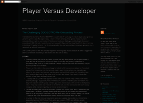 Playervsdeveloper.blogspot.com