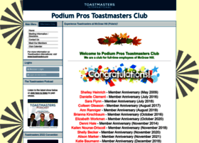 Podiumpros.toastmastersclubs.org
