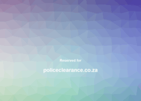 Policeclearance.co.za